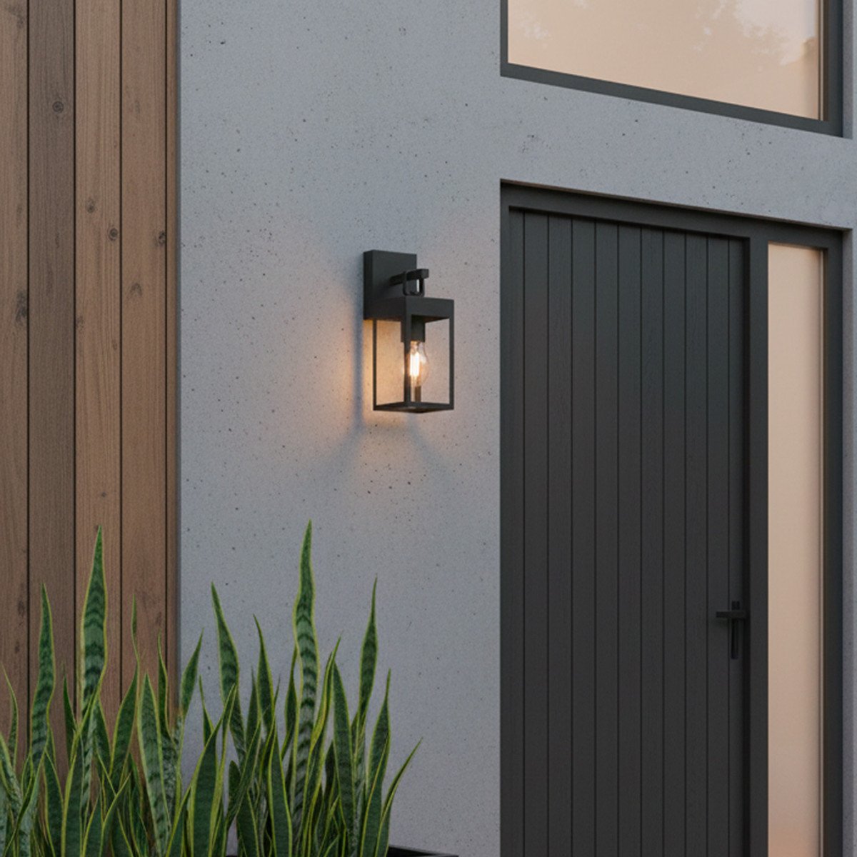 Außenbeleuchtung Cartagena Wandleuchte schwarz Aluminium