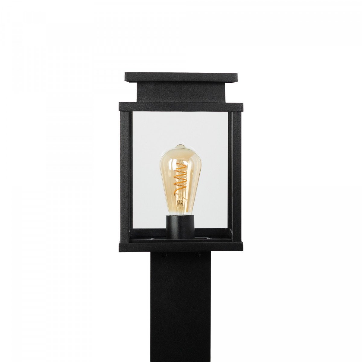 Außenlampe Leicester Gartenleuchte schwarz Aluminium 100cm