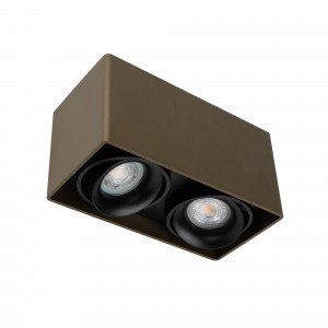 Innenleuchte Bjorn 2 Aufbau-Spot Bronze Aluminium modern