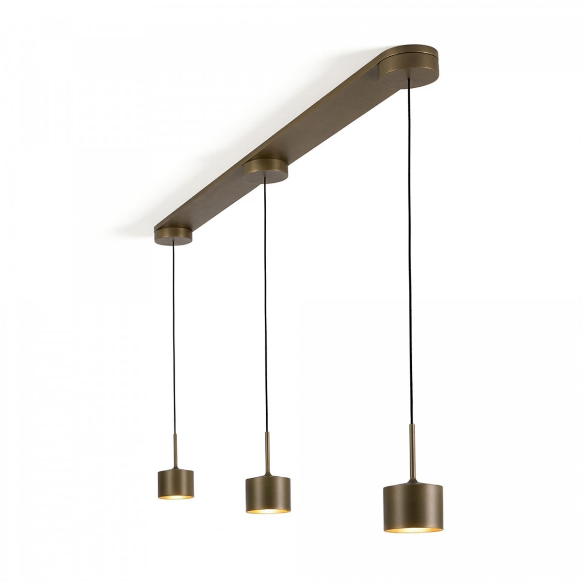 innenbeleuchtung june hängelampe bronze modern 3-flammig
