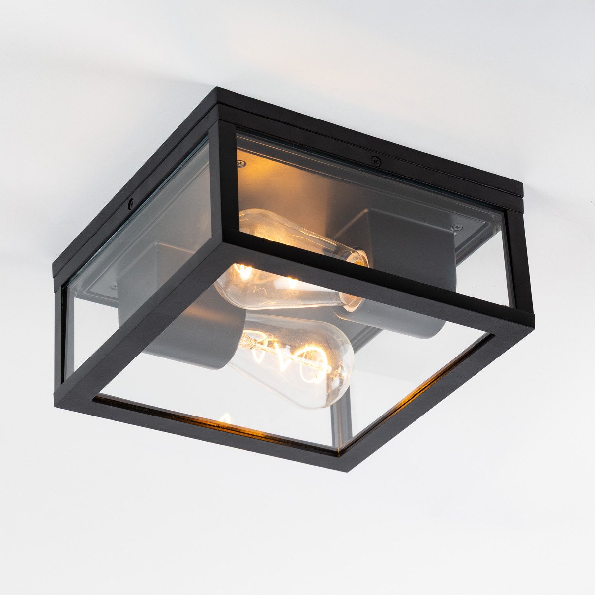 Außenleuchte Timothy Deckenleuchte Schwarz Aluminium