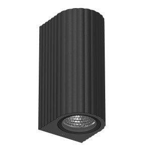 Außenleuchte Oscar up und down Wandleuchte Schwarz GU10 Modern