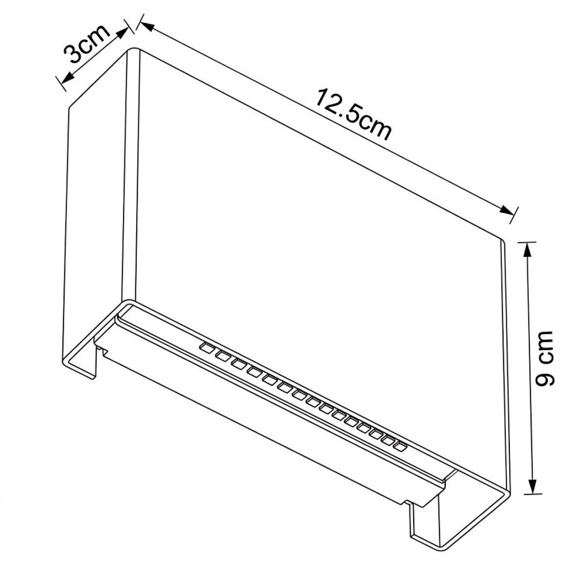 Außenleuchte Elroy Wandleuchte Small schwarz Aluminium modern