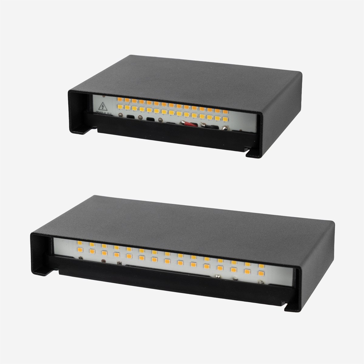 Außenleuchte Elroy Wandleuchte mittel schwarz Aluminium modern