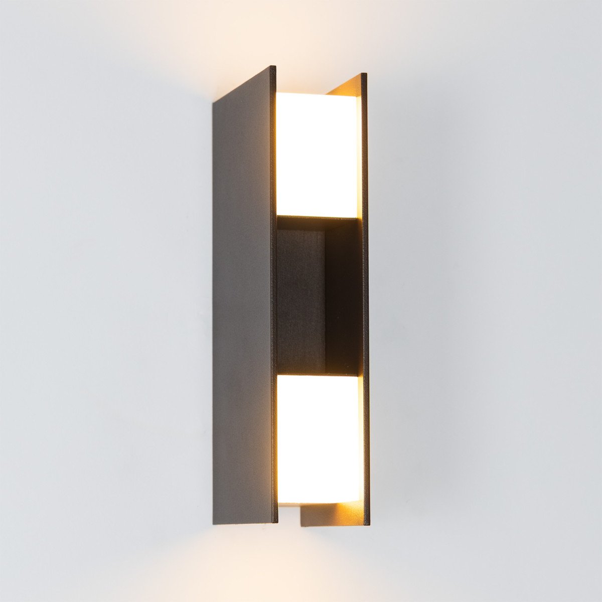 Außenleuchte Forms Wandleuchte Schwarzbraun modern