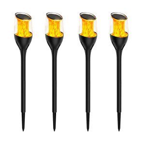 Außenleuchte Torch Solar Gartenleuchte Schwarz Modern