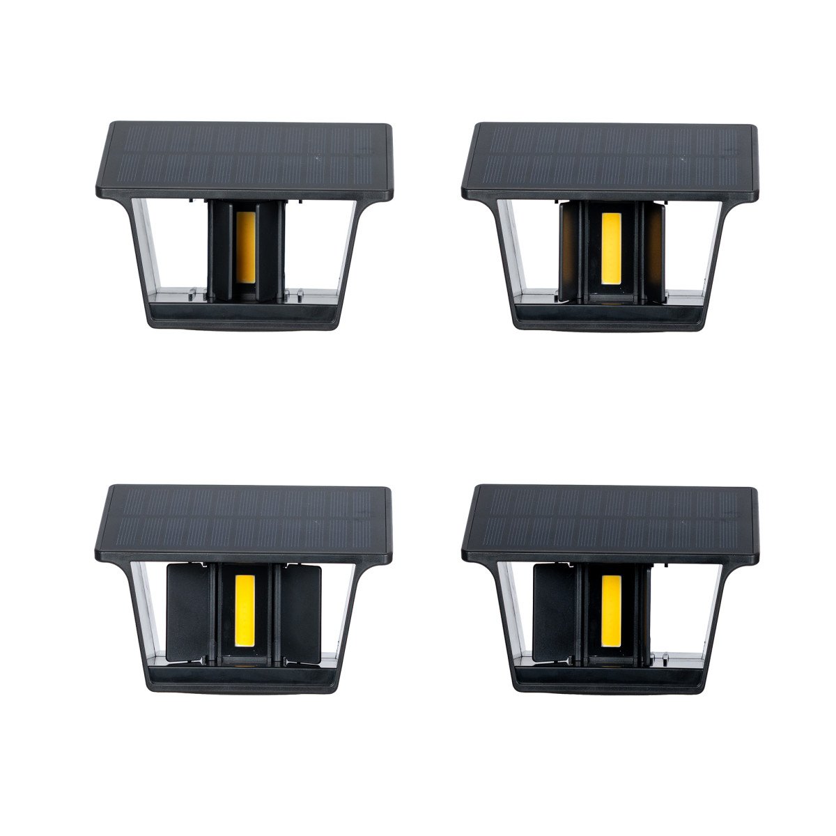 Außenleuchte Mitch Solar Wandleuchte Schwarz Modern