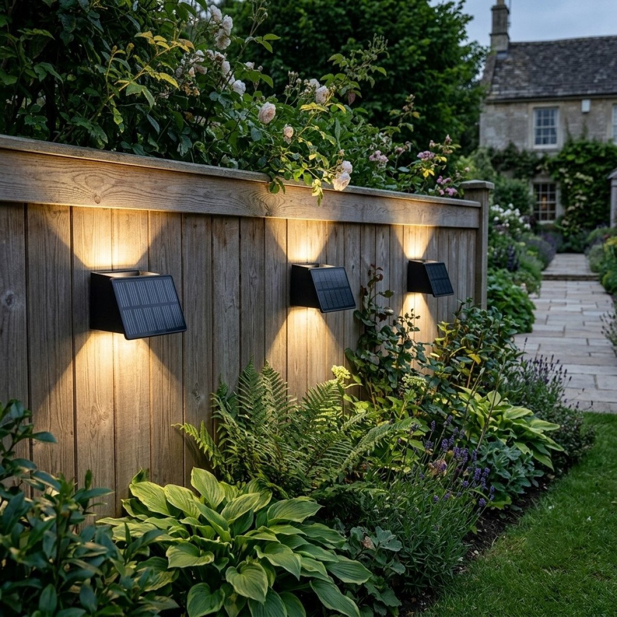 Außenleuchte Mitch Solar Wandleuchte Schwarz Modern