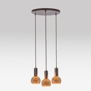 Innenbeleuchtung Dari 3-flammige Hängeleuchte Greige modern