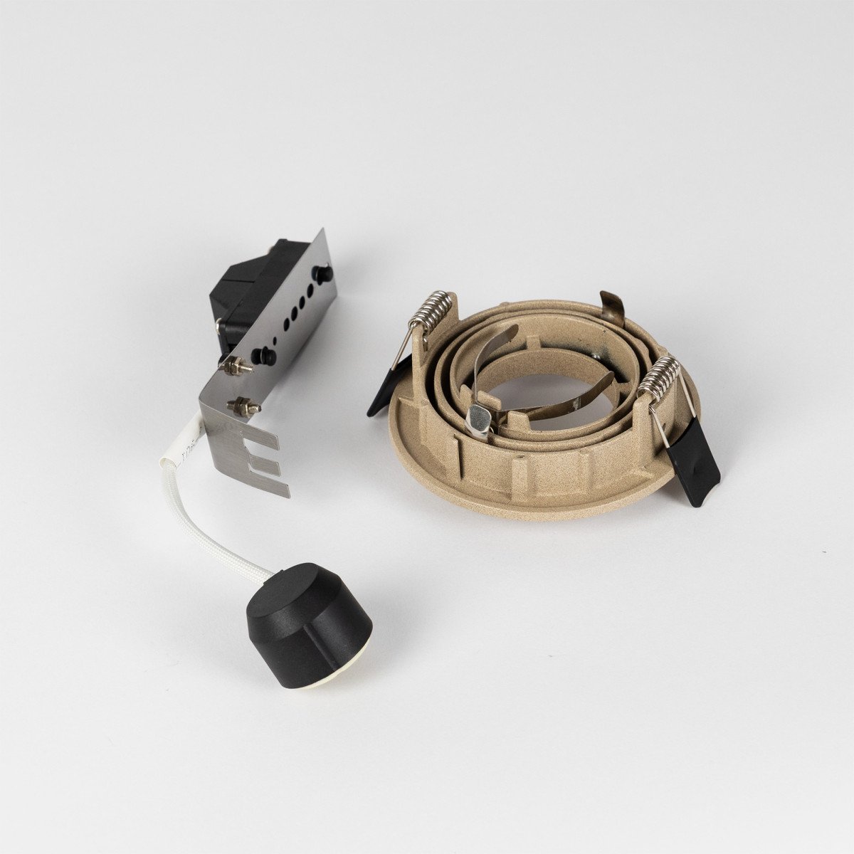 Set aus 10 Ausrichtbarer Einbaustrahler Lune Rund Champagner