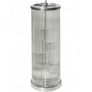 Messinglampe in Antik-Nickel mit GU10-Fassung