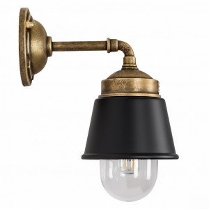 Wandlampe Kostas 90 Bronze/Schwarz