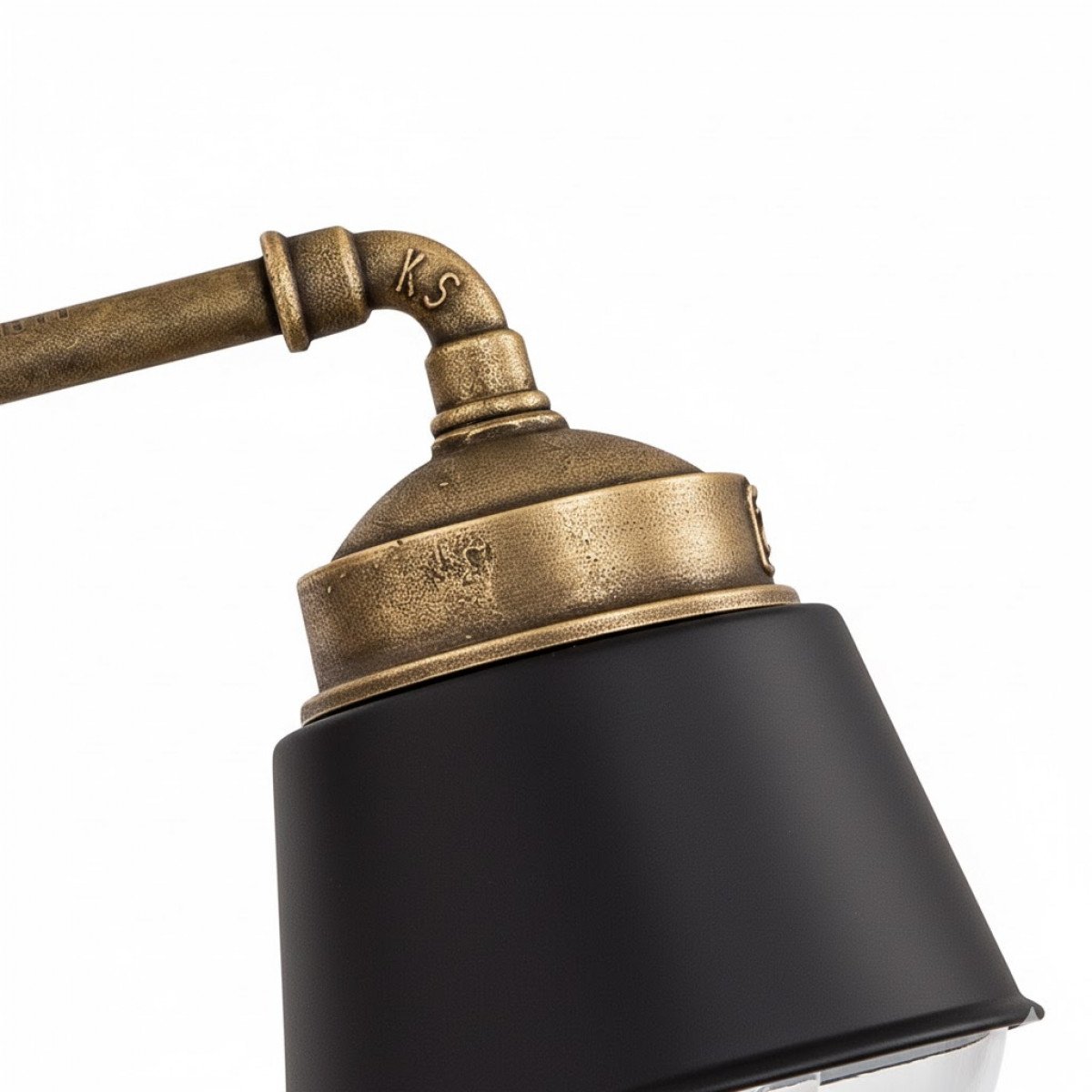 Wandlampe Kostas 90 Bronze/Schwarz