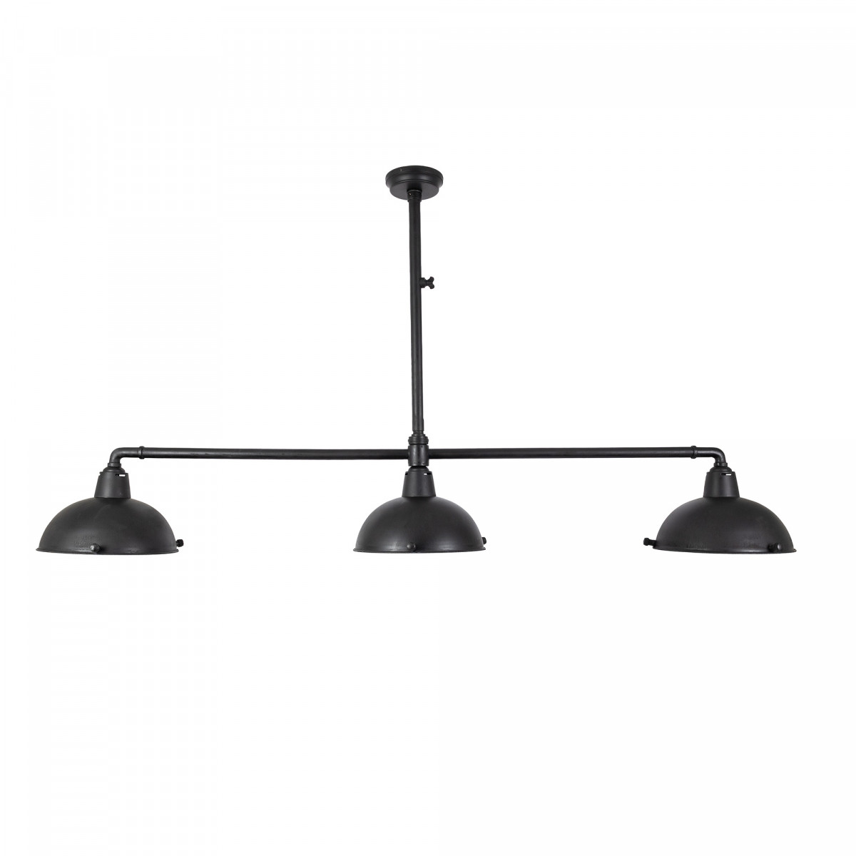 Industrielle Hängeleuchte Billiards 3 schwarz | Nostalux.de