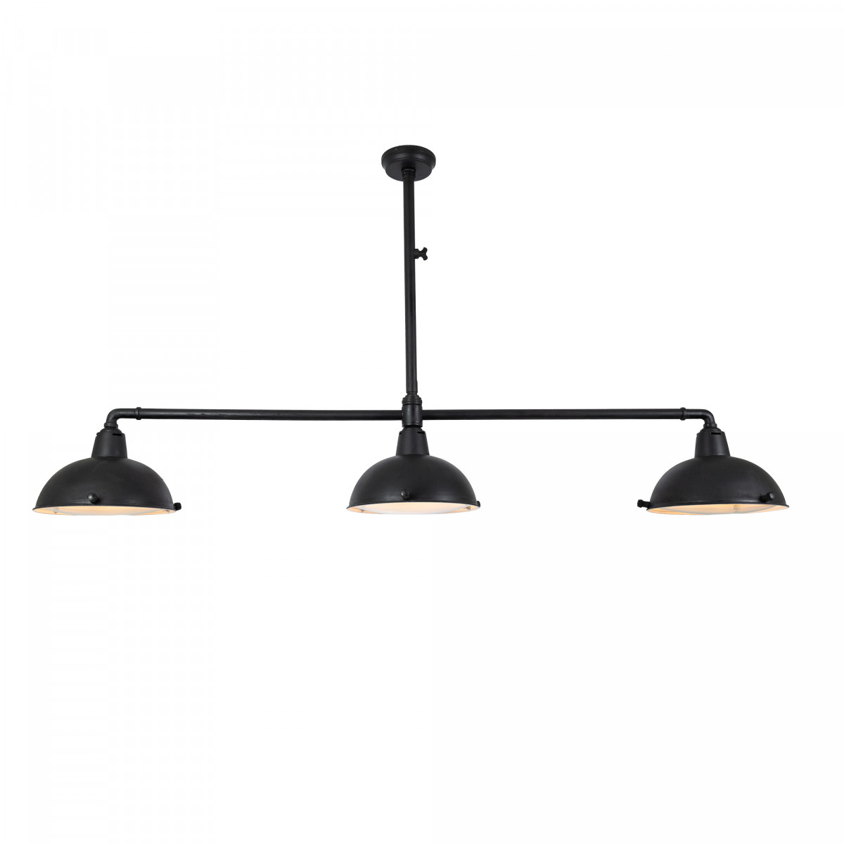 Industrielle Hängeleuchte Billiards 3 schwarz | Nostalux.de