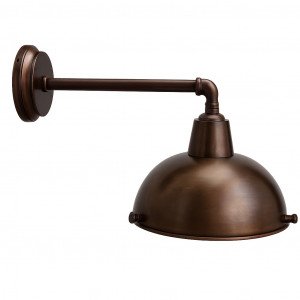 Messinglampe in antikem Dunkelkupfer mit E27-Fassung