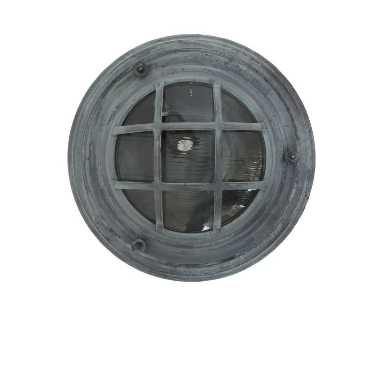 Messinglampe in antikgrüner Messingfarbe mit E27-Fassung