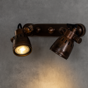 Industrielle Vintage Rialto Doppel Spot