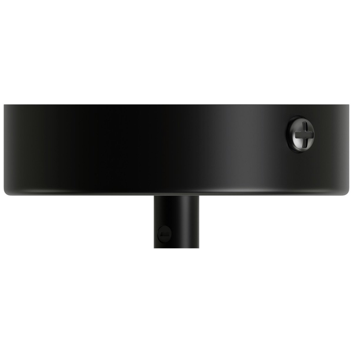 Calex Metall Deckenplatte 1-Loch Mattschwarz Ø100mm