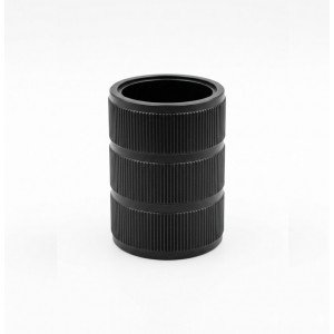 Schwarze moderne E27 Fassung 10 mm Aluminium