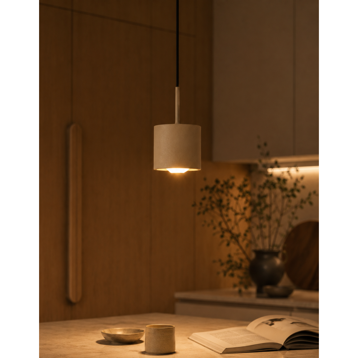 Innenleuchte June Pendelleuchte Champagne Aluminium modern