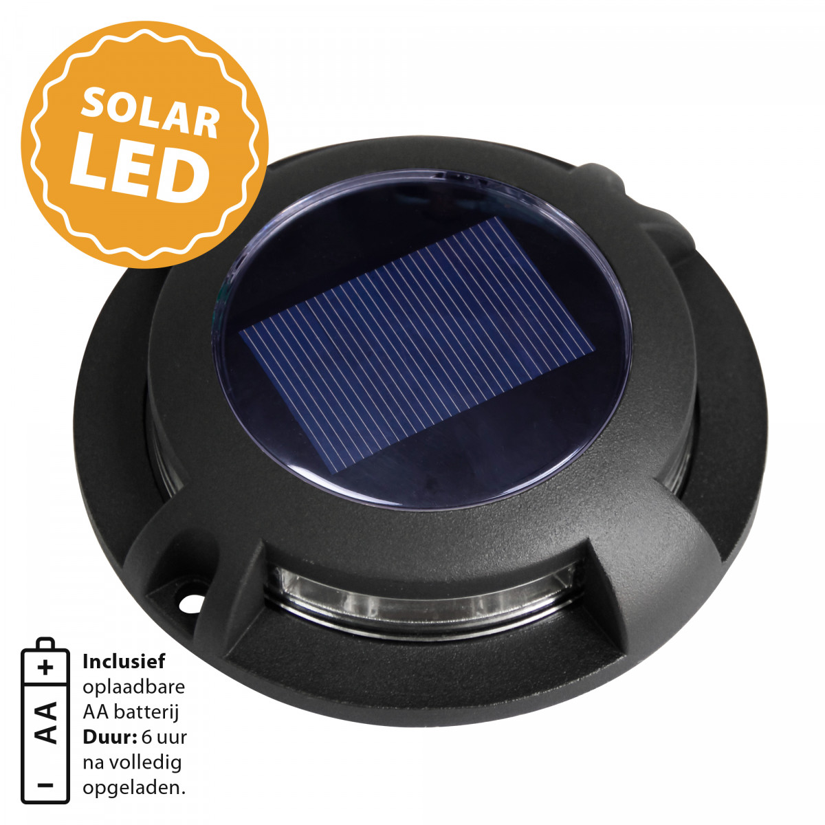 Solar LED Decklight Schwarz