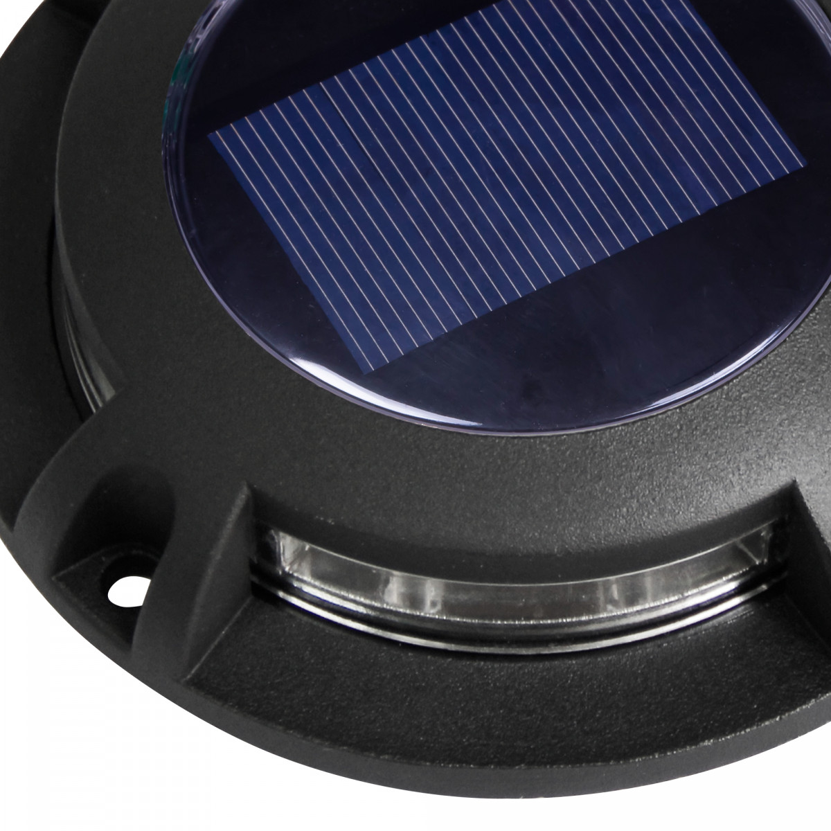 6er Set Solar Decklight Schwarz