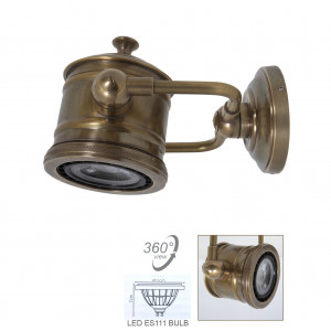 Innenbeleuchtung, Wandbeleuchtung, Deckenbeleuchtung, Strahler, Aufbaustrahler, verstellbare Beleuchtung, Malibu, Bronze