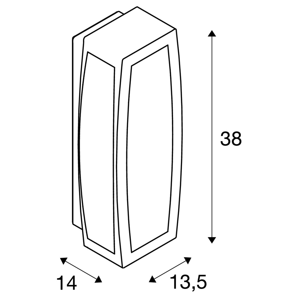 Meridian Box 2 Anthrazit 1xe27