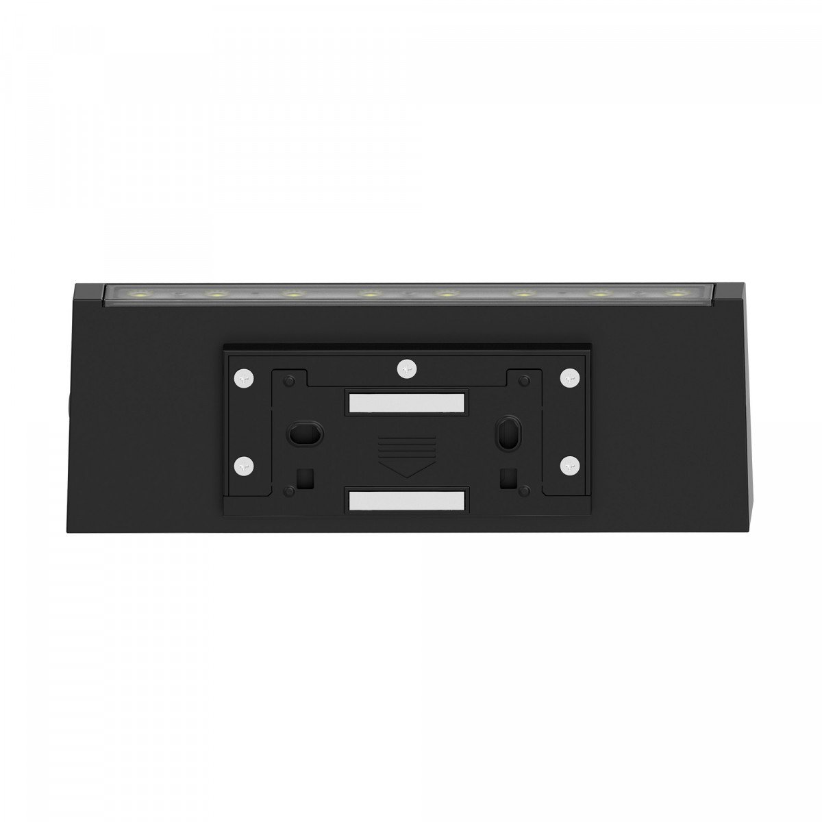 Moderne schwarze Up & Down Solar-Wandleuchte