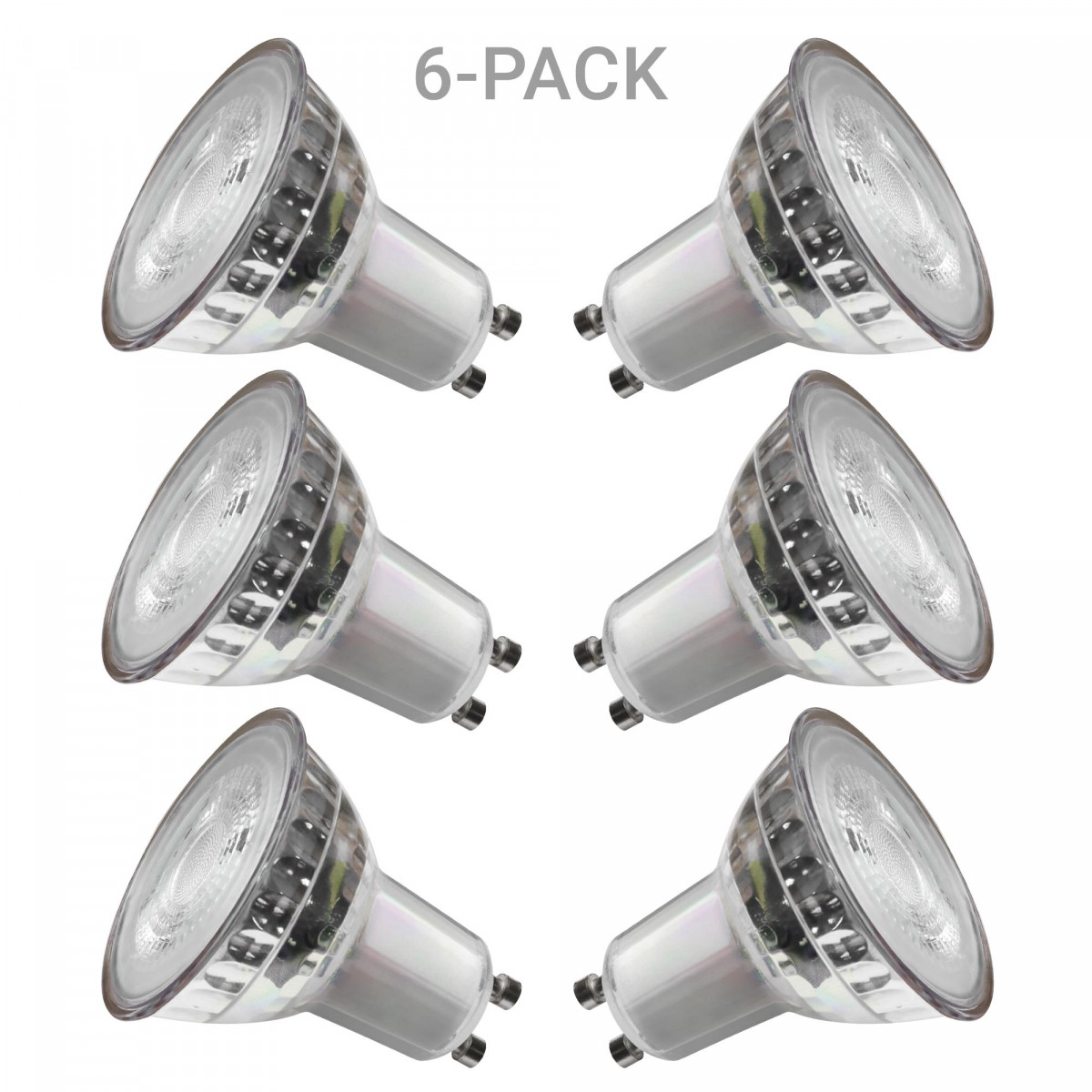 6-pack GU10 LED Dimmbar 