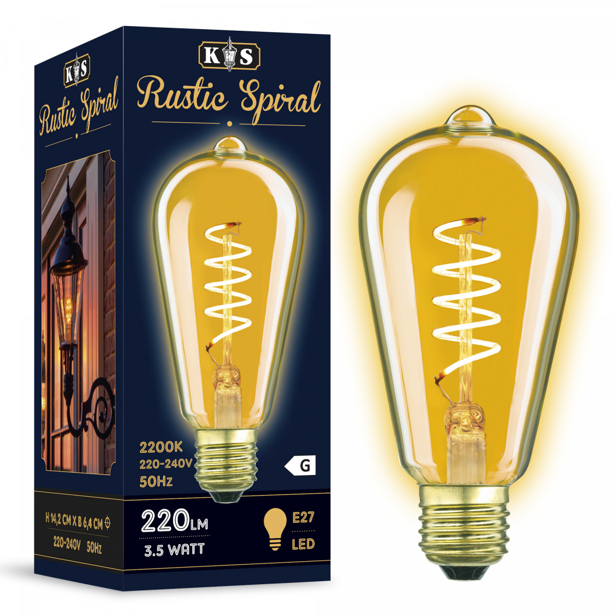 LED Rustic Spiral 6er-Pack 