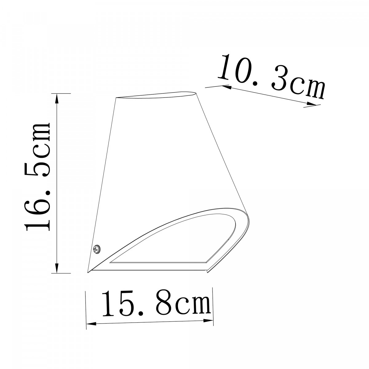 Downlight Wandleuchte Schwarz