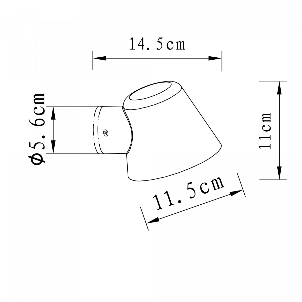 Schöne Kupfer Vita Cup Wandleuchte