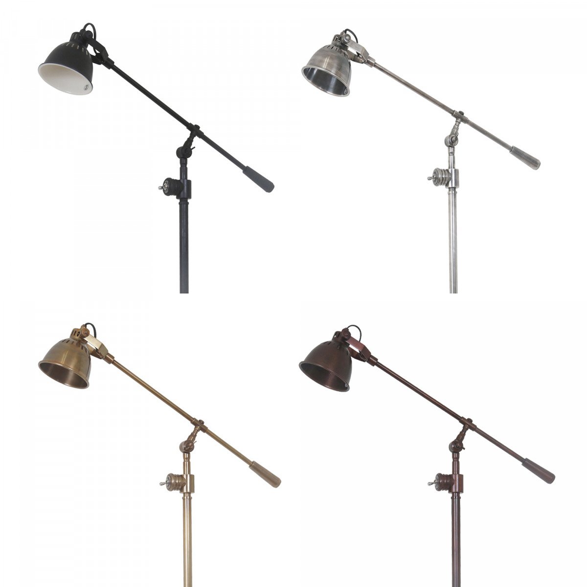 Industrial Stehlampe Archer Antik-Kupfer