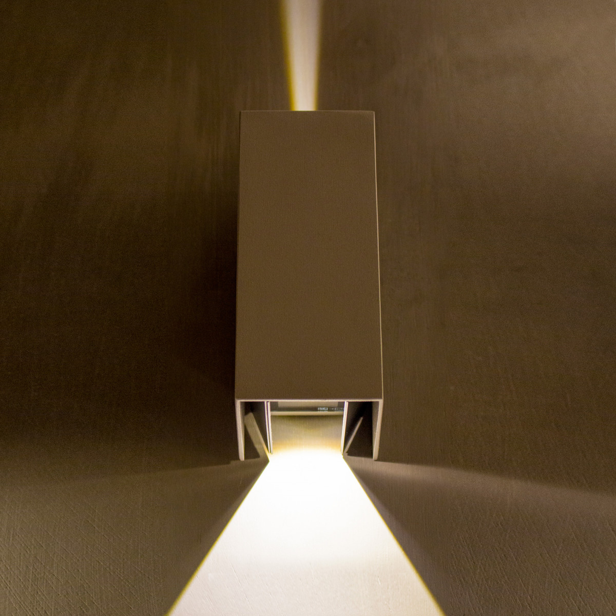 Moderne Außenwandleuchte Channel LED Anthrazit 