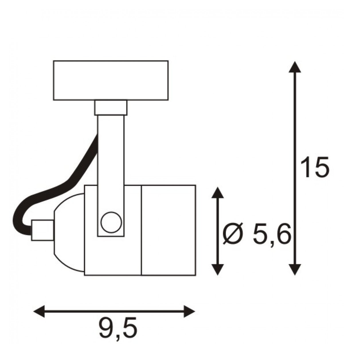 Deckenspot 79 230v weiß 1xgu10