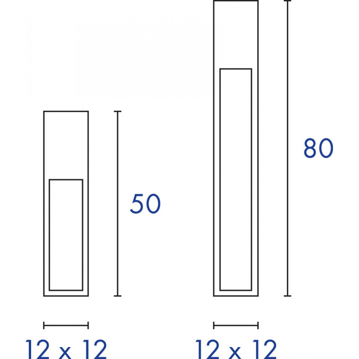 Rusty Slot 80 Rusted Steel 1xe27