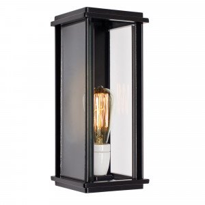 Flache Wandlampe Capital L Schwarz