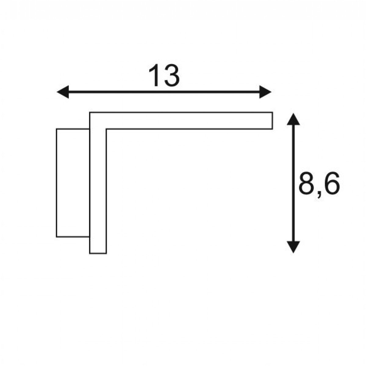 Angolux Wand Weiß 1xled 3000k