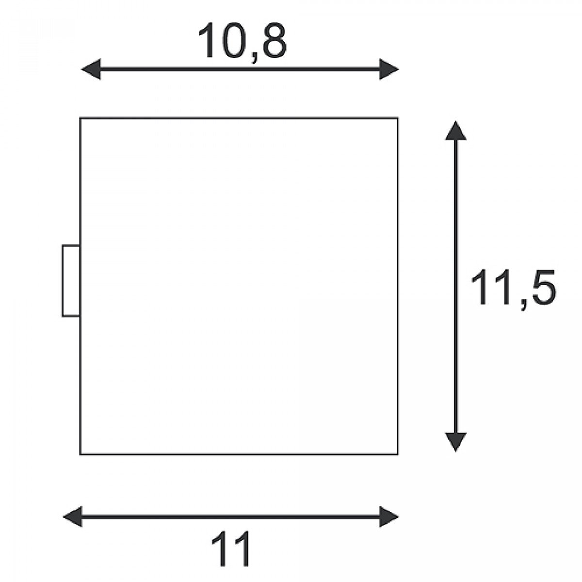 Außenlampe Sitra Cube Weiß 2xgx53
