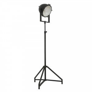 Retro Stehlampe Imola XXL Schwarz