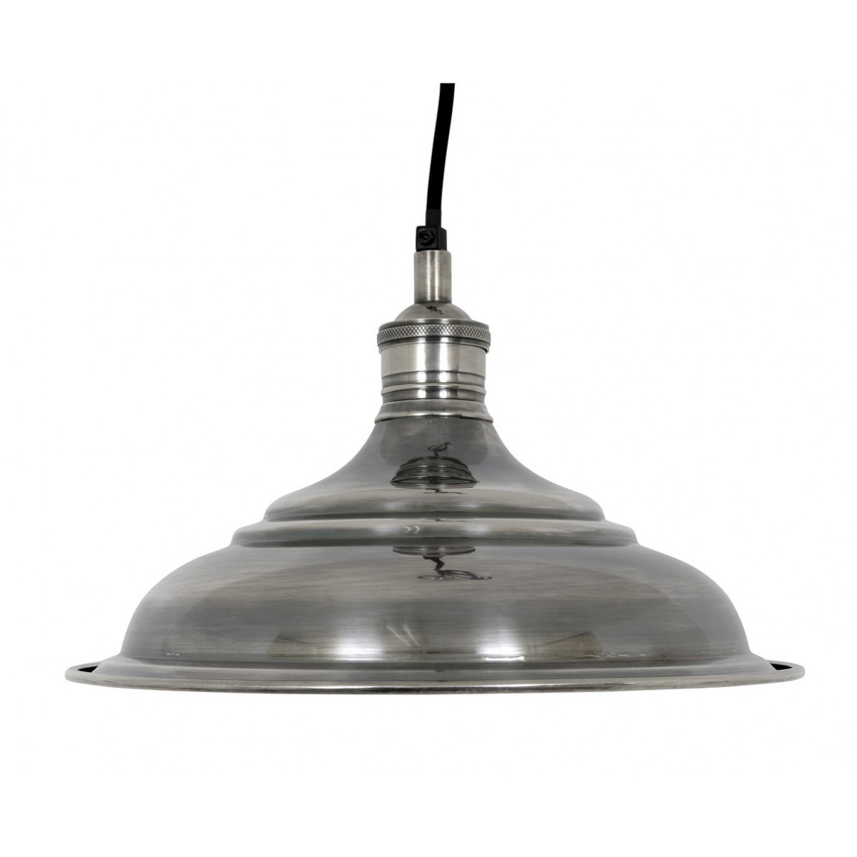 Industrielle-Vintage Ducasse L Hängelampe Antik Silber