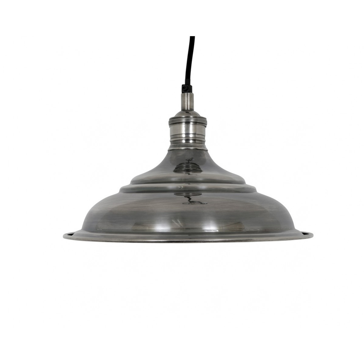 Industrielle-Vintage Ducasse S Hängelampe Antik Silber