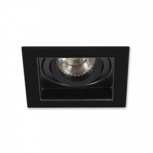 Axl Square Einbauspot schwarz  Axl Square Einbauspot schwarz