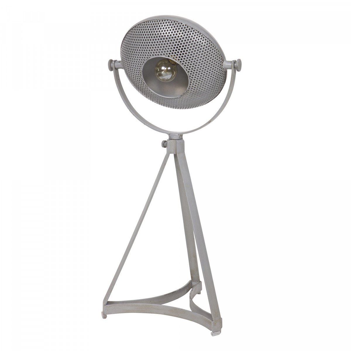 Industrielle Vintage Tischlampe Blown Metall 