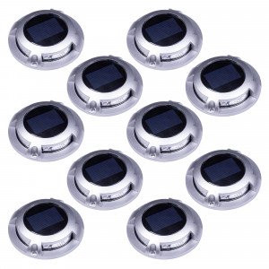 10er Set Solar Decklight Edelstahl 10er Set Solar Decklight Edelstahl
