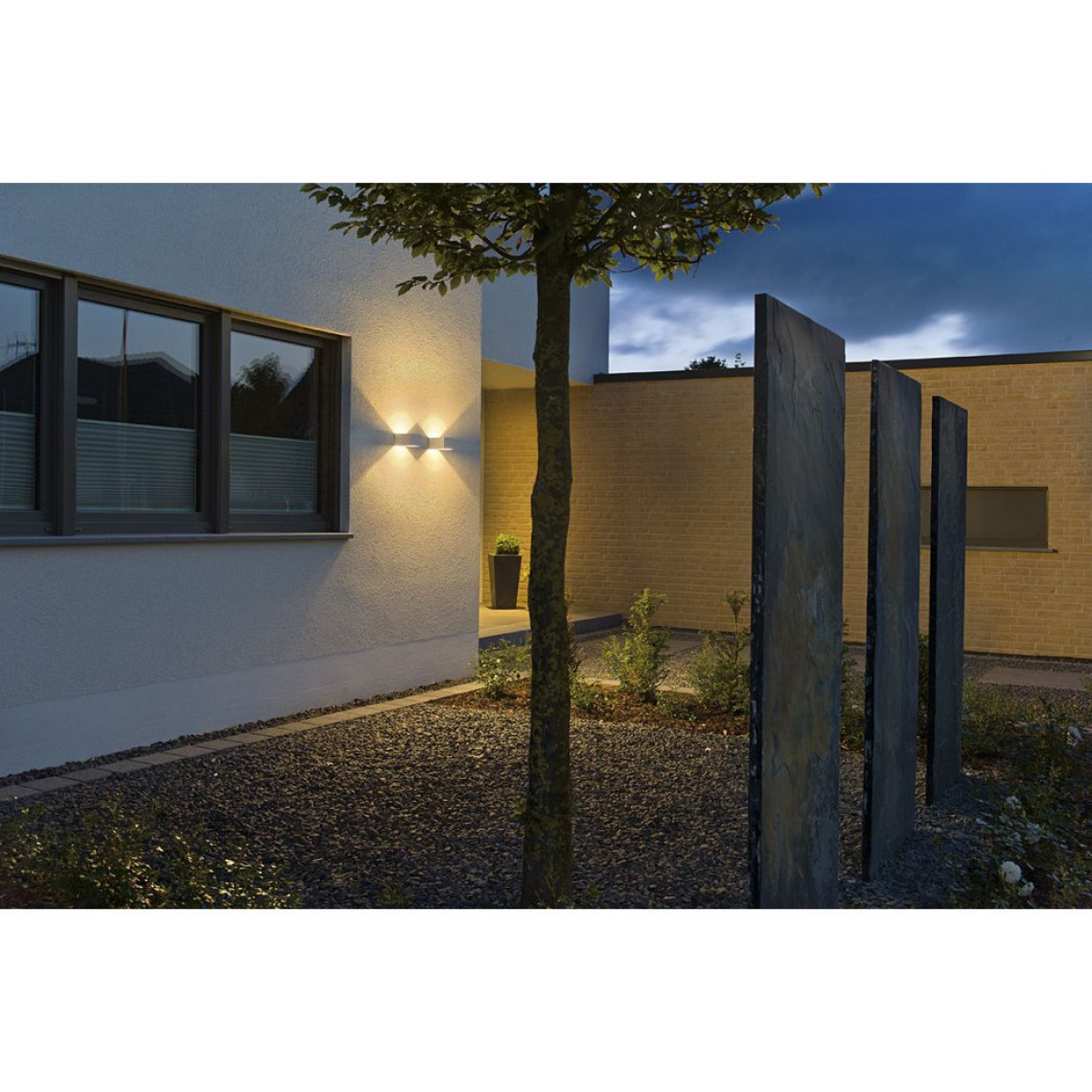 Logs Wall Anthrazit 1xled 3000k