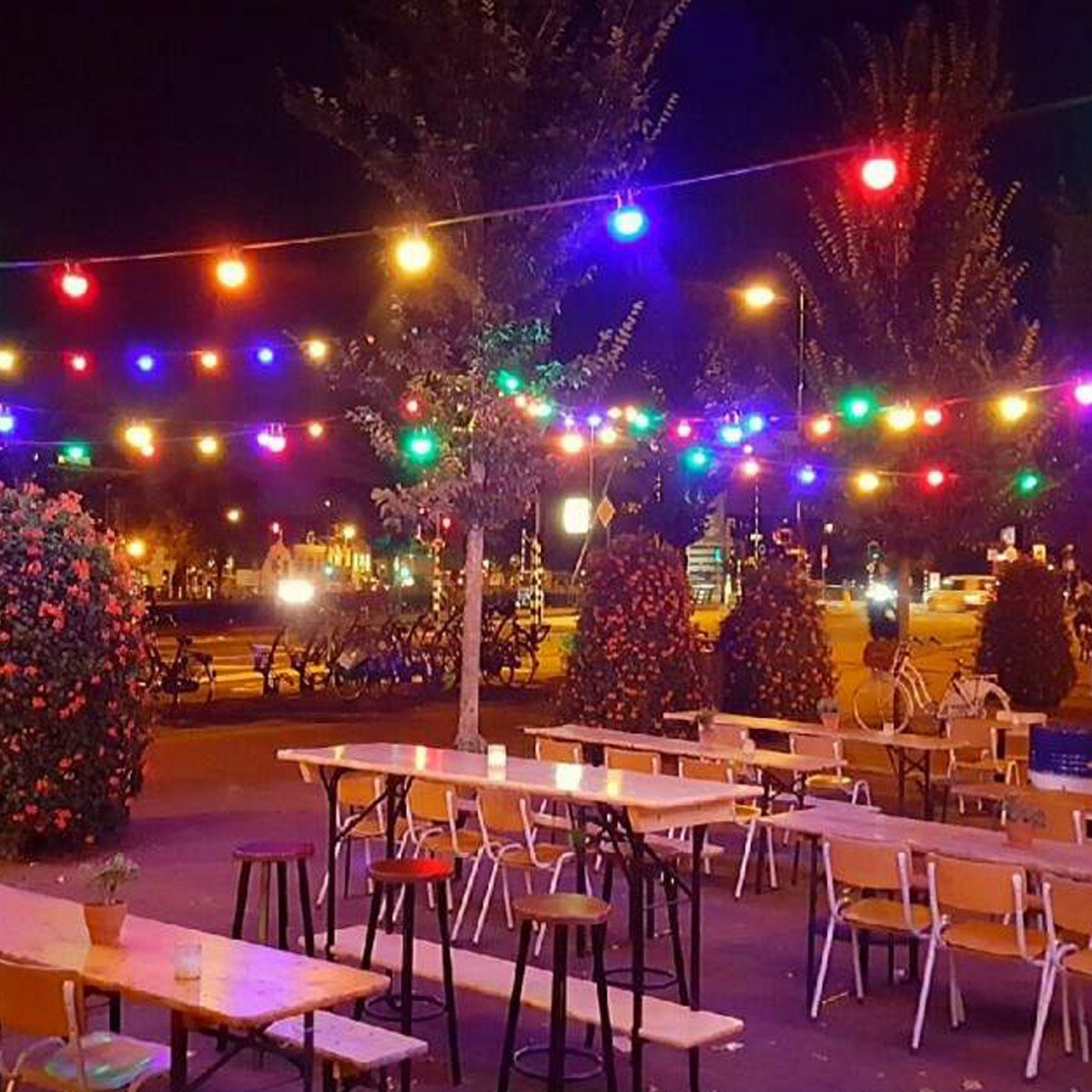 Partybeleuchtung LED Patio 30 Farben - 30 Meter / 36 Leuchten