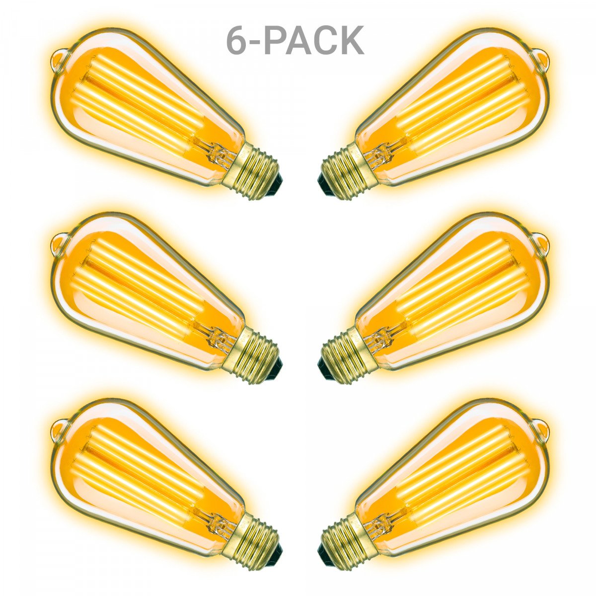 Edison LED Leuchtmittel 6er-Pack